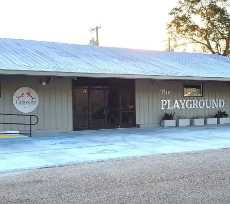 The Playground building from outside.